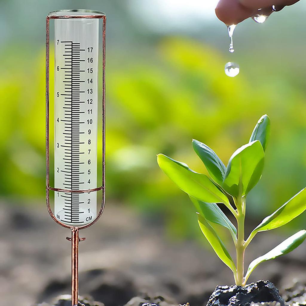 Rain Gauge Tube Replacement 7 Inch Cold And Crack Resistant Plastic Rain Gauge Tube For Outdoor Yard Garden