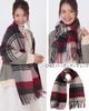 Шерсть Кашемир Устойчивый Палантин Мужчины Женщины Палантин Шерсть Палантин Большой Большой Палантин Муфта Кашемир Однотонный Клетчатый Бордовый [Покупатель] [Женщины Мужчины] Женский