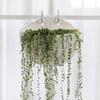Plastic Rattan Weaving Hanging Flowerpot Wear-resistant Wall Flower Pot  Flower Shop