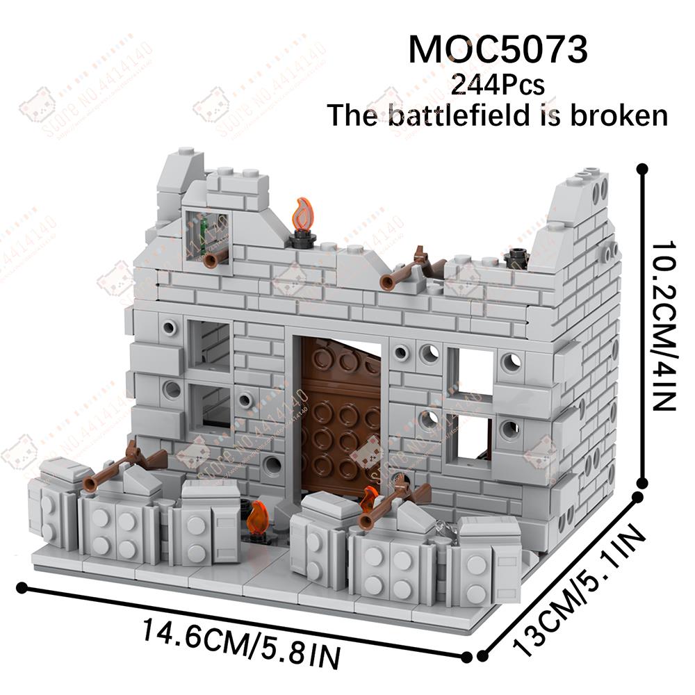 Серия Военная Оружие Средневековый Катапульта MOC Строительные Блоки DIY Поле Битвы Обломки Архитектура Модель Сборка Игрушки Для Детей