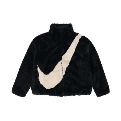 Женская объемная куртка с логотипом Swoosh Черная DO3792-010