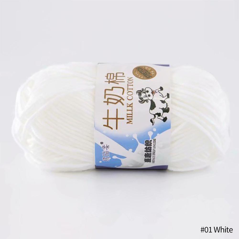 FEIJIEAST 50 г/рулон молочно-хлопковой пряжи, 5-слойная нить для ручного вязания, мягкие теплые хлопковые нитки «сделай сам», детская шерсть для ручного вязания крючком, пряжа