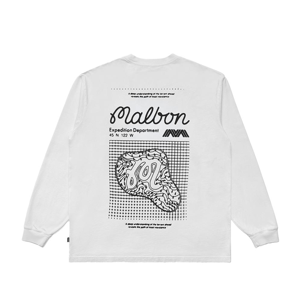 MALBON GOLF [Malbon Expedition] Лонгслив 'Экспедиция' Белый (мужчина)