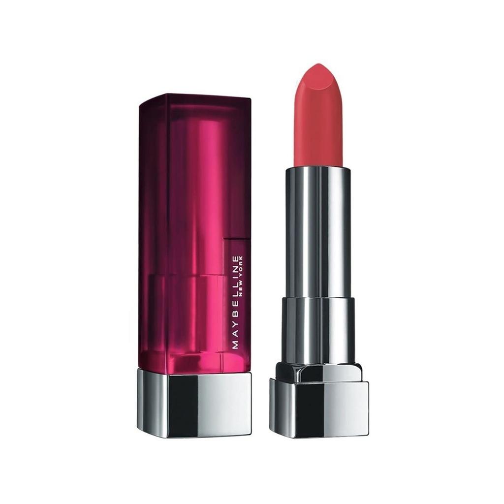 Maybelline New York Color Sensational Creamy Matte Lipstick Hydrating Long-Lasting 3.9g Intense Shades 671 Heated Pink