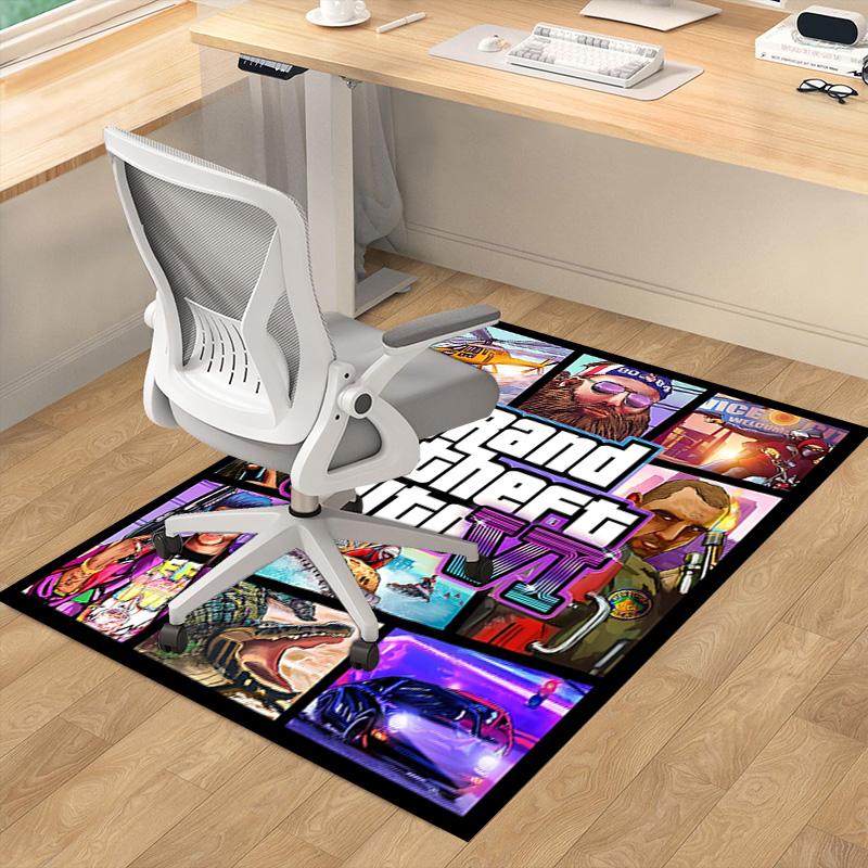 Grand Theft Auto Vi Carpet For Playroom Bedroom Living Room Sofa Home Decor Kids Game Area Rug Nonslip Floor Mat