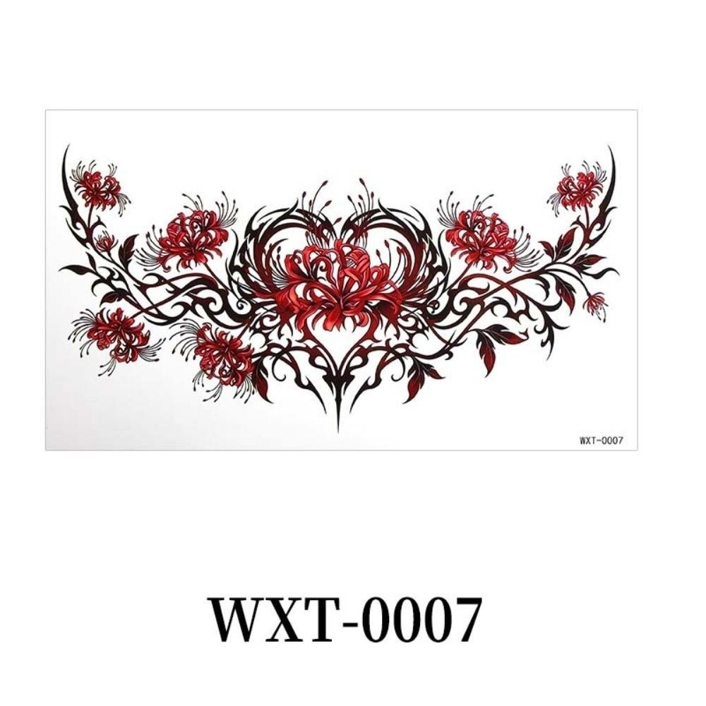 Crown Cross Wing Butterfly Flower Tattoo Stickers 3D Texture Instant Decals Temporary Tattoo Women