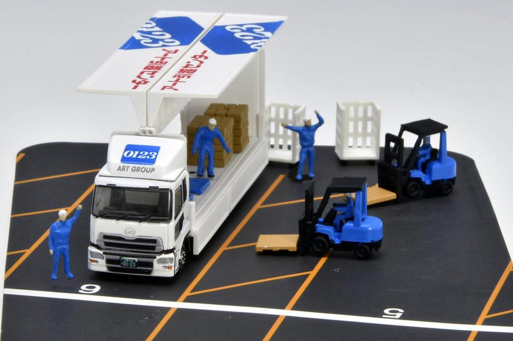 The Truck Collection Truck Collection Logistics Site Wing Van Set C Art Moving Center Diorama Supplies