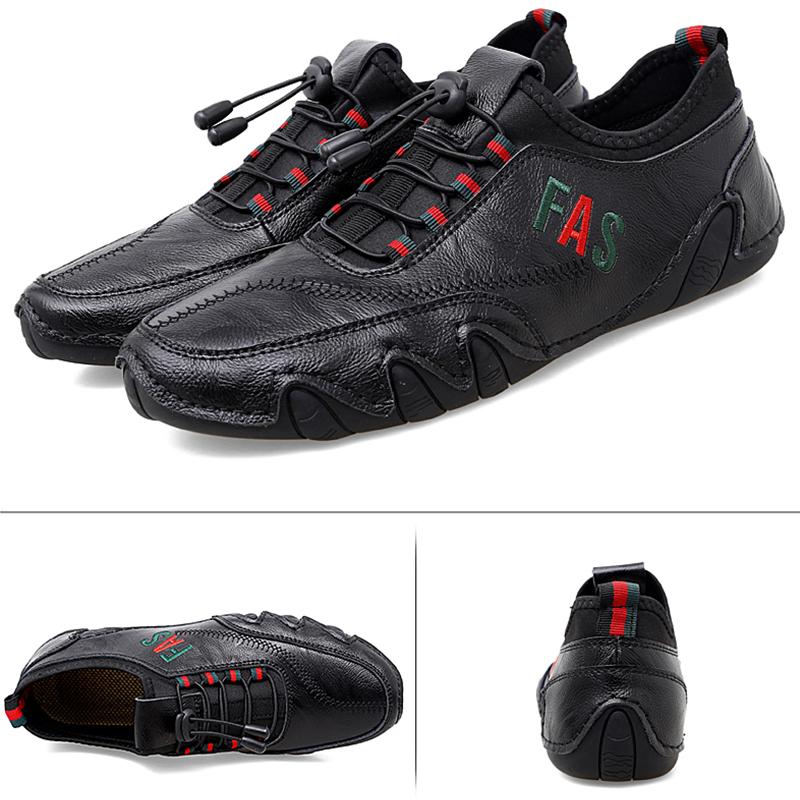 Men's Shoes Trendy Soft Flat Shoes Comfortable Driving Shoes Mens White Loafers