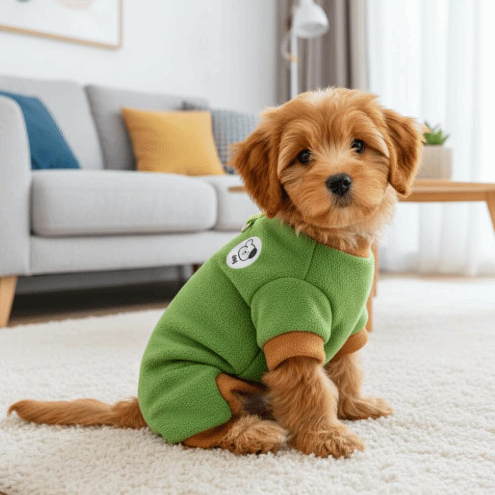 Warm Dog Jumpsuit Soft Puppy Pajamas Pet Base Shirt Winter Pet Overalls  Autumn Winter
