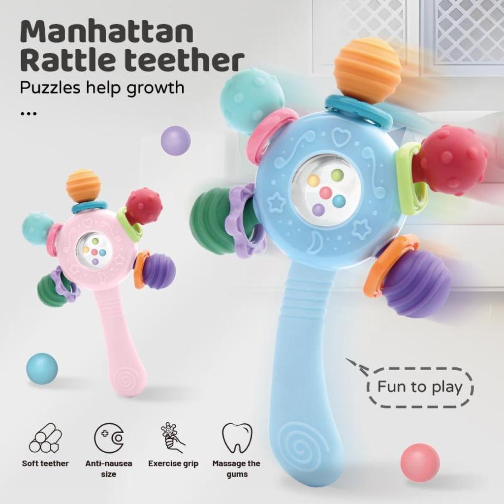 Набор игрушек для прорезывания зубов у младенцев Игрушка для облегчения прорезывания зубов Без BPA Милые формы Игрушки-прорезыватели для младенцев Уход за зубами Предметы для новорожденных