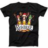 Beer Christmas Party Reinbeer Santa Reindeer Funny Gift Black T Shirt 235