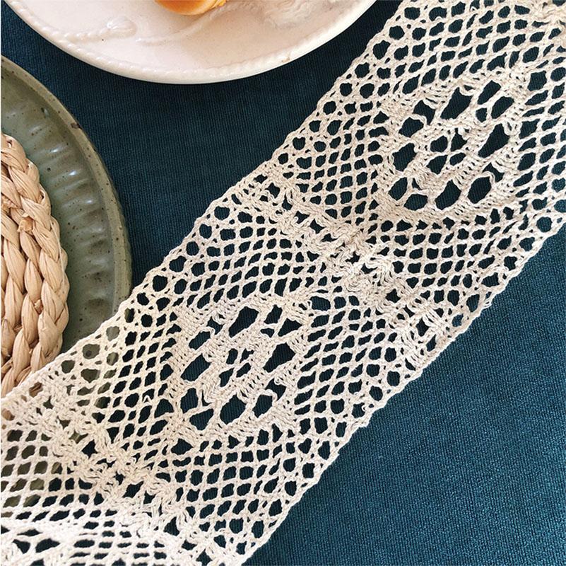 Сделай сам высококачественный сращивающийся хлопок крючком кружевной тканый пояс швейная ткань ручная работа кружевная ткань стол занавески аксессуары
