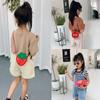 Lovely Children's PU Leather Red Messenger Bag Cute Girls Cartoon Shoulder Bags Princess Accessories Mini Coin Purse Handbags