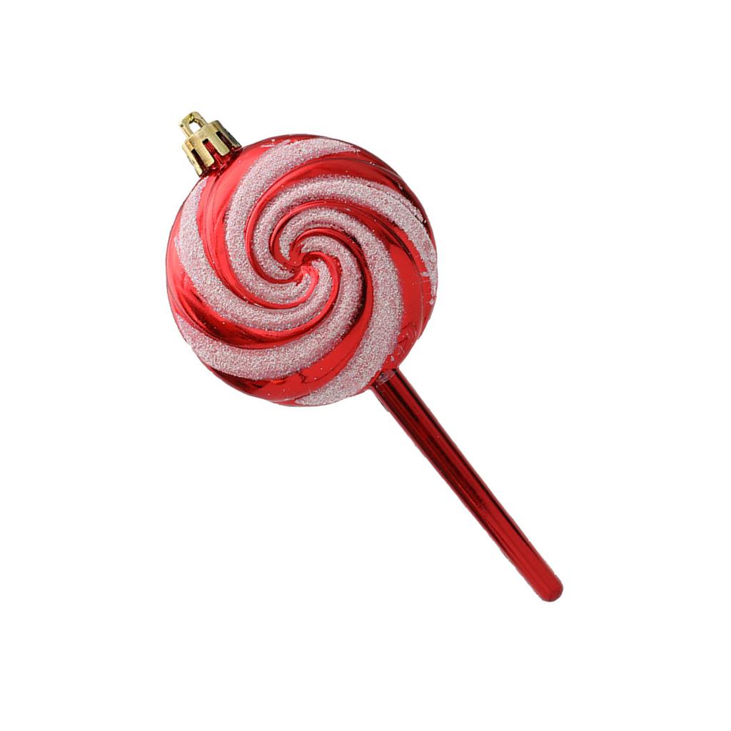 Set of 4 Colorful Acrylic Candy Christmas Lollipop Ornament Festive Decorations for Christmas Tree Party