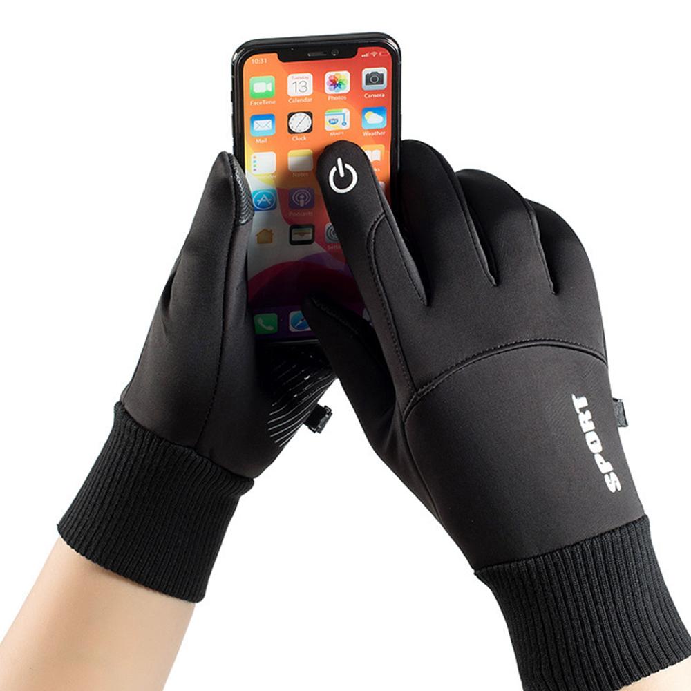 Новые термоперчатки с сенсорным экраном и противоскользящим покрытием для бега, езды на велосипеде, вождения