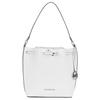 MK Eden Однотонная кожаная сумка-ведро на шнурке Женские сумки Белый 35S0SXEM2T-OPTIC-WHITE