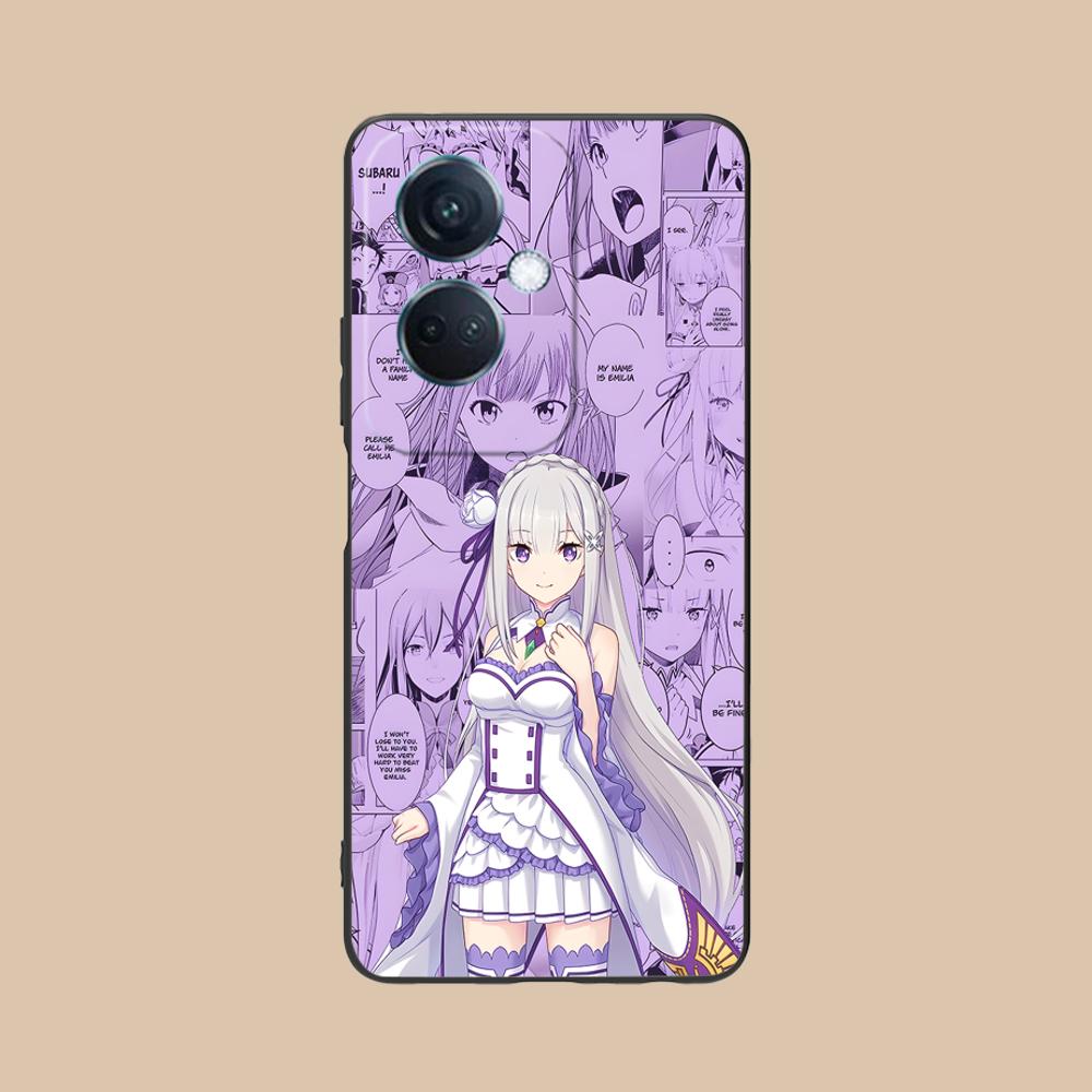 Чехол для мобильного телефона ReZero Emilia Waifu из матового ТПУ для OPPO Find X9 X8 X7 X6 X5 X3 X2 Plus s Pro Ultra Lite Цветной печатный чехол