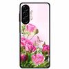 Закаленное Стекло Чехол для Телефона для Samsung Galaxy S24 FE Чехол Жесткая Поликарбонатная Задняя Крышка Оболочка для Galaxy S24FE S 24 FE 5G Жесткие Чехлы Цветок
