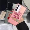 Чехол для телефона для Samsung Galaxy S25 S21 Note 20 Ultra S20 Plus S23 S24 FE S22 S25Edge S23 Ultra Мультяшный Бант Вишня