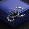 Европейский и американский стиль Эмалированная брошь-скорпион с глазурью - Смелая антикварная булавка для мужчин