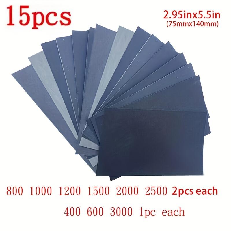15pcs Wet/Dry Sandpaper Sheets - Perfect For Car Surface, Ceramics  Automotive Sandpaper, Furniture Sanding