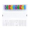 Guitar Pentatonic Sliding Ruler Plastic Multi Color Guitar Scales Sliding Ruler for Beginners