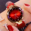 Womens Luxury Crystal Watches Relojes Elegant Women Quartz Wristwatch Pu Leather Watch Gifts