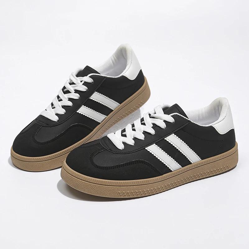 Кроссовки Женская Обувь Весна/Осень Тренд Повседневные Балетки Модные Кроссовки Женские Новая Мода Комфорт Белые Вулканизированные Туфли на Платформе