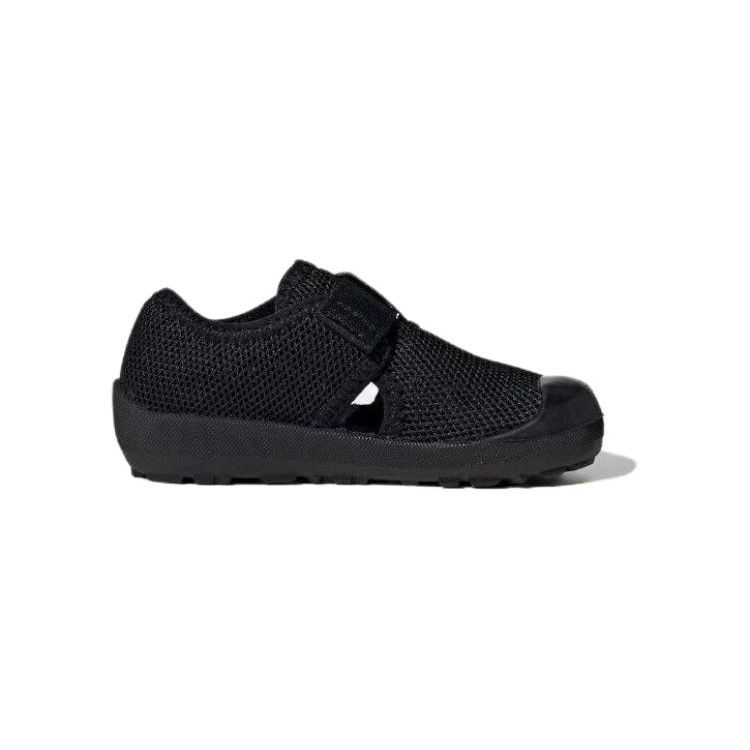 Adidas Captain Toey Fabric Comfortable Versatile Durable Low-Top Walking Shoes Baby Shoes Black ID2435