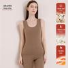 Women's Wool Silk Warm Vest with German Velvet, Thick Seamless Heating Undershirt.