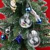 5pcs Clear Christmas Ball Plastic Fillable Bauble Xmas Tree Hanging Ornament Pendant Marry Christmas Present Box Decoration