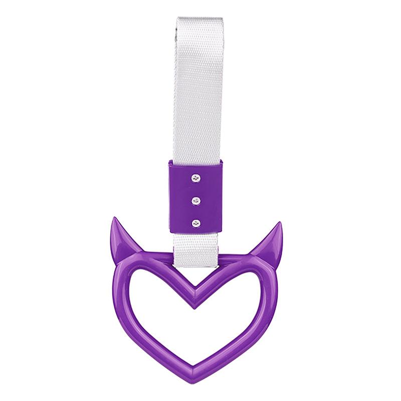 Цветной автомобильный буксировочный ремень Tsurikawa Ring Heart JDM Train Bus Handle Strap Styling Drift Charm Strap Auto Accessories