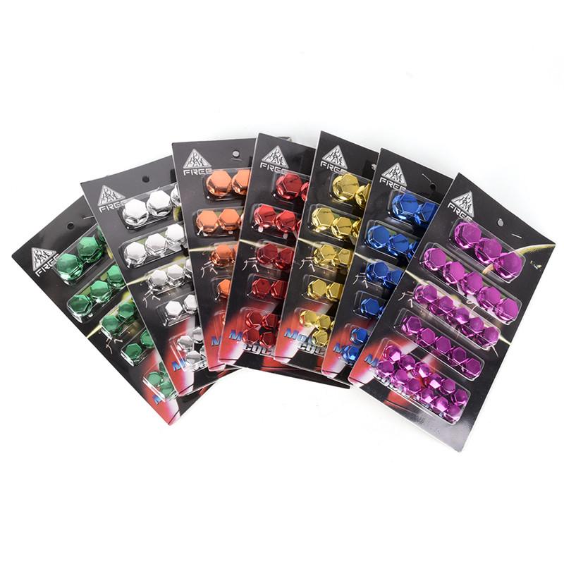 30Pcs Motorcycle Screw Nut Bolt Cover Motorcycle Ornament
