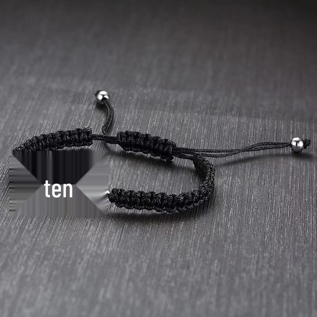 Минималистичный многоцветный плетеный вручную браслет-крест из нержавеющей стали для пары