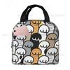 Cute Cat Paws Animal Lunch Bag Small for Men Women Kids Outdoor Picnic Work School Lunch Box Bag Insulated Print Gift Xmas