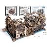 ROKR 3D Puzzle Electric Marble Run LGC01 LGA01 Connecting Parts Set Movable Model Mechanical Wooden 3D Wood Puzzle Craft Kit DIY Craft Assembly Kill