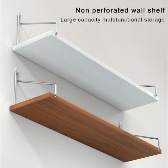 Настенный стеллаж для хранения в ванной комнате, двухсторонняя установка, не требующая пробивки, большая несущая способность, плавающая книжная полка, украшение для гостиной, стойка для демонстрации духов