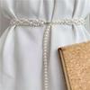 Korean-Style Multi-Layer Pearl Waist Chain with Elastic Belt - High-Grade Women's Body Accessory