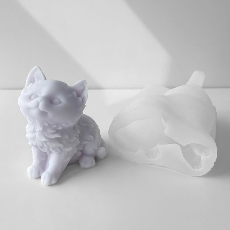 Милая Силиконовая Форма для Мыла в Форме Кошки DIY Силиконовые Формы для Свечей DIY Форма для Глины Силиконовые Формы для Изготовления Мыла Силиконовый Материал