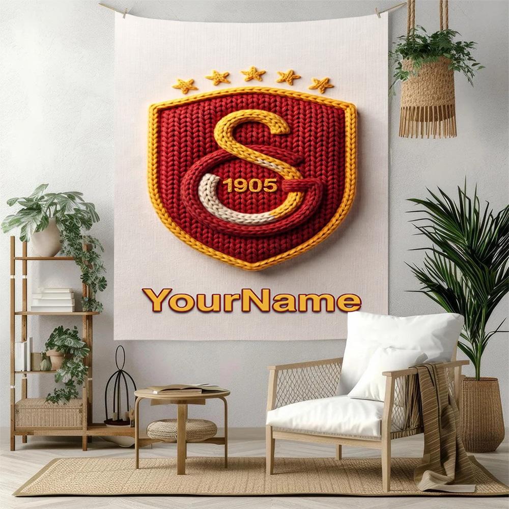 Galatasaray Custom Your Name Wall Decor Tapestry Art For Pet Memorial Birthdaywedding Party Backdrop Family Gift
