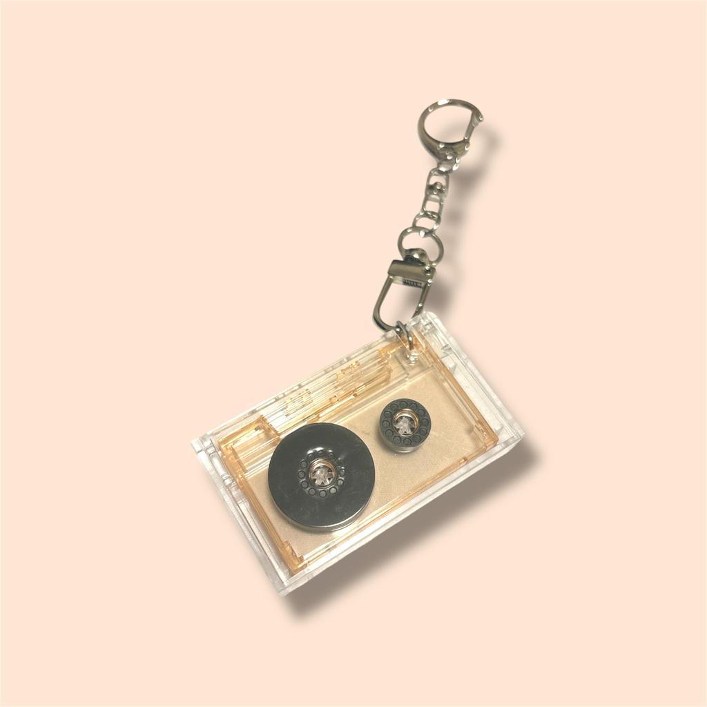 [ctunk] NFC Брелок, Музыкальный Брелок, Кассета для Ошикацу, 1 Ключ (оранжевый)