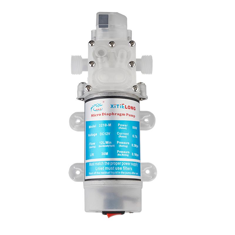 80W DC Self-Priming Mini Diaphragm Pump for Edible Liquid Transfer