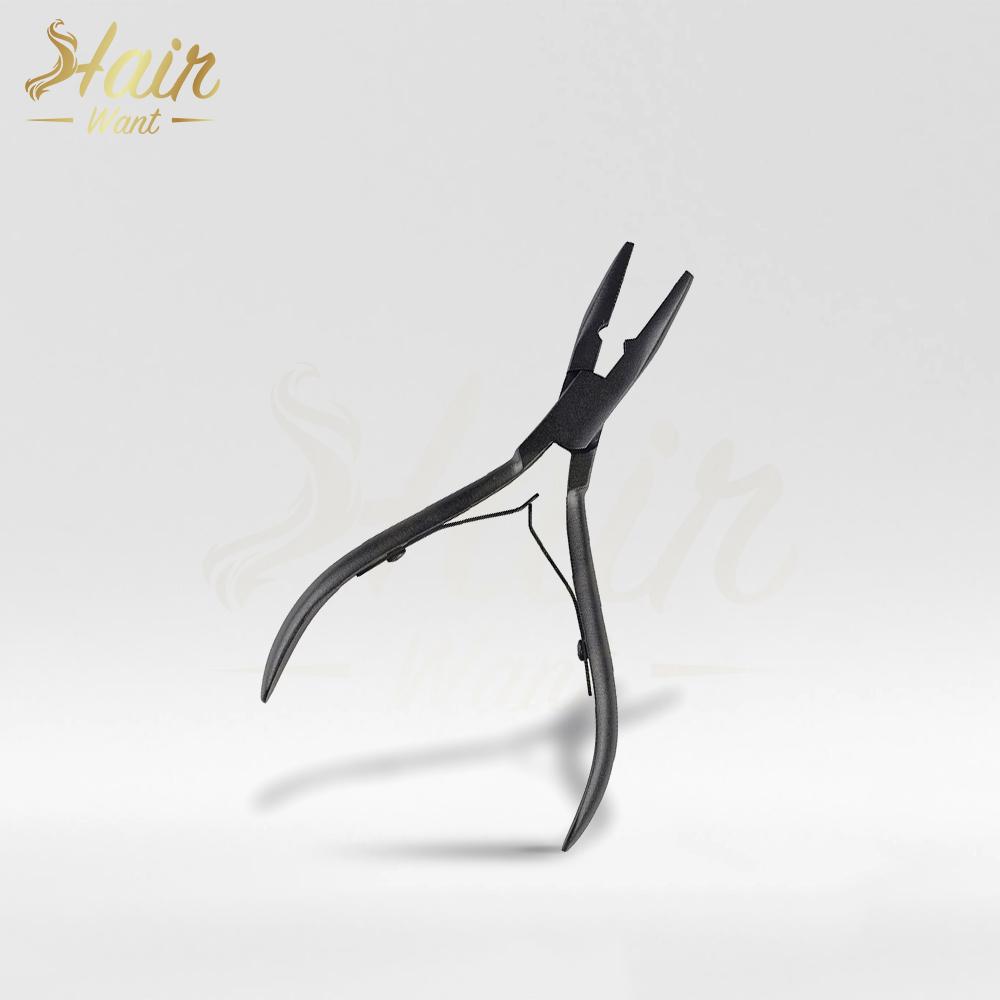 Инструменты для наращивания волос с микрокольцами и бусинами 4,0 мм с профессиональными плоскогубцами для наращивания волос с утками и I-образными кончиками