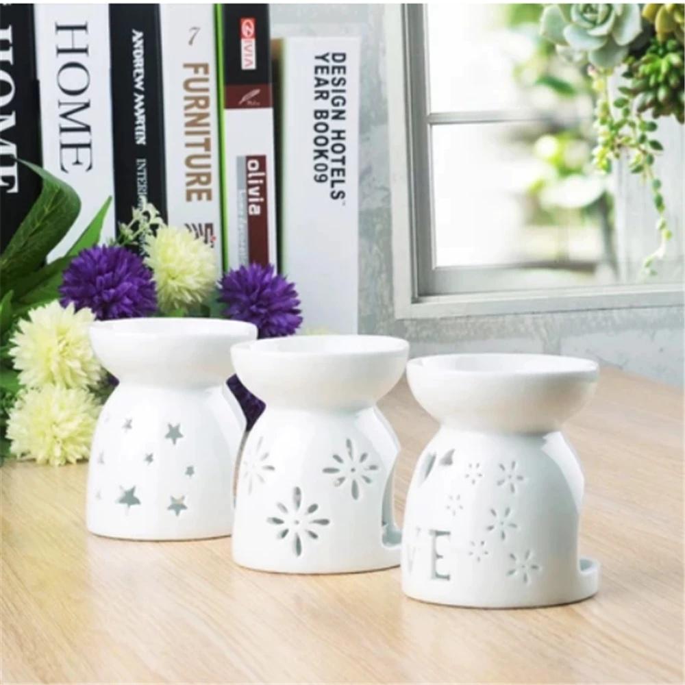 Tealight Candle Holder Essential Oil Burner Diffuser Incense Oil Burner Fragrance Night Lamp Ceramic Incense Burners 7