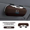 For Mazda SKYACTIV Axela Atenza CX30 CX5 CX8 CX9 MX5 RX8 Car Visor Sunglasses car Glasses Case Glasses Holder Glasses Clip Box FF25