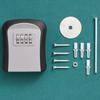 Weatherproof Key Safe Box Engineering Plastic Key Lock Box 4 Digit Combination Lock  Outdoor