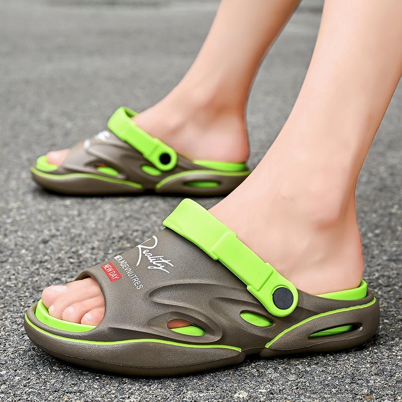 2024 Новые мужские тапочки Летние шлепанцы на мягкой подошве из ЭВА для дома и улицы Пляжная обувь для ходьбы Шлепанцы Мужская обувь