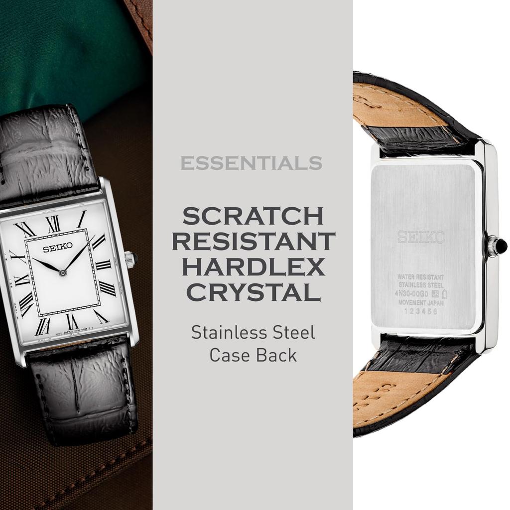 Товар SEIKO Seiko Essentials SWR049 Часы Reimport Analog Белый Белый Черный Кожаный Ремень Мужские Женские