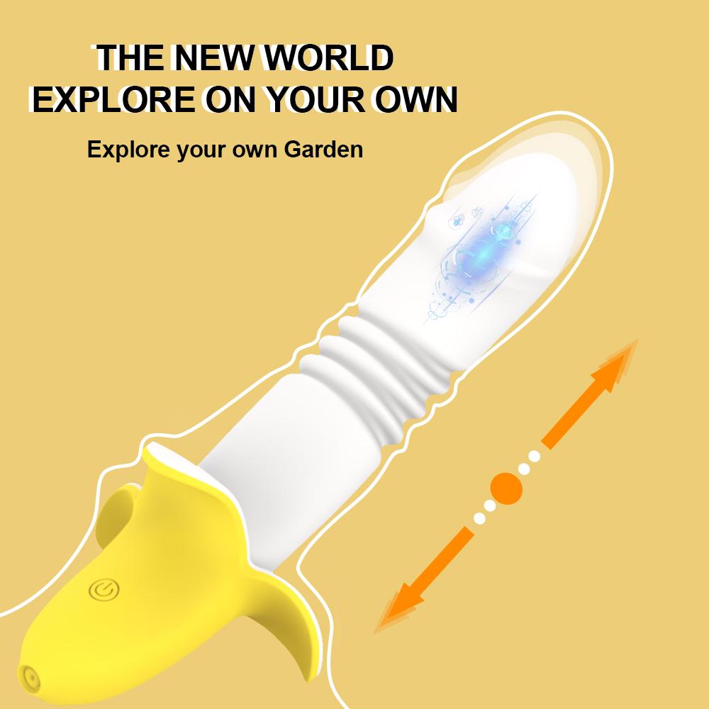 Телескопический фаллоимитатор-вибратор, стимулирующий клитор точки G, вибраторы для женщин, 10 скоростей, мощные секс-игрушки для женщин и взрослых