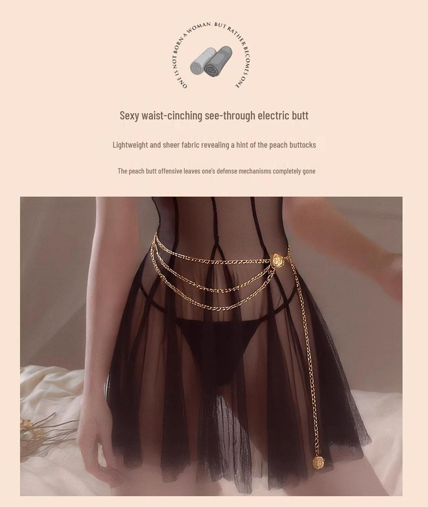 Женская сексуальная сетчатая ночная сорочка-камисоль пуш-ап на косточках